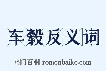 车毂反义词是什么意思的图片